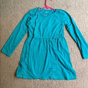 Sparkly Turquoise Long-sleeve Dress